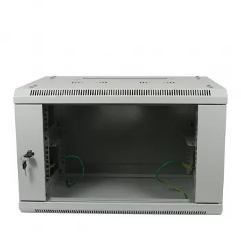 ALLNET 19 inch sieninis spintos korpusas 6U 600x600mm šviesiai pilkas, plokščios pakuotės SMA serija