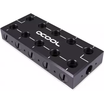Alphacool 13024 HF suspaudimo jungtis G1/4 į 13/10mm (3/8 inch ID x 1/2 inch OD) minkštam vamzdžiui - Deep Black