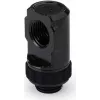 Alphacool Apex Grip 90° pasukamas adapteris G1/4 išorinis į vidinį - Deep Black 14807