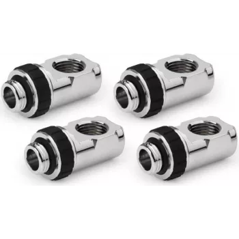 Alphacool Apex Grip 90° pasukamas adapteris G1/4 išorinis į vidinį, chromuotas, 4 vnt. (14933)