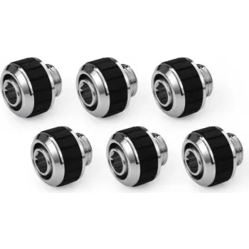 Alphacool Apex Grip suspaudžiamoji jungtis 13/10mm G1/4 chromuota - 6 vnt. 14921