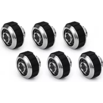 Alphacool Apex Grip suspaudžiamoji jungtis 16/10mm G1/4 Chrome - 6 vnt. 14924