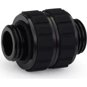 Alphacool Apex Grip dvigubas nipelis adapteris G1/4 vyriškas-vyriškas pasukamas juodas 14809