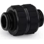 Alphacool Apex Grip dvigubas nipelis adapteris G1/4 vyriškas-vyriškas pasukamas juodas 14809