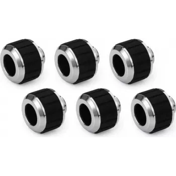 Alphacool Apex Grip HardTube suspaudimo jungtis 13mm G1/4 chromas - 6 vnt. 14927