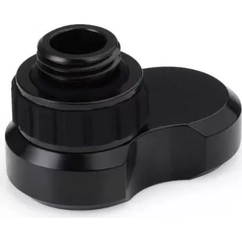 Alphacool Apex Grip Offset Fitting 16mm G1/4 vyriškas į moterišką pasukamas juodas 14813