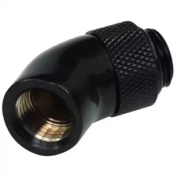 Alphacool HF 45° rotacinis kampinis adapteris G1/4 vyriškas į G1/4 moterišką - Deep Black 17051