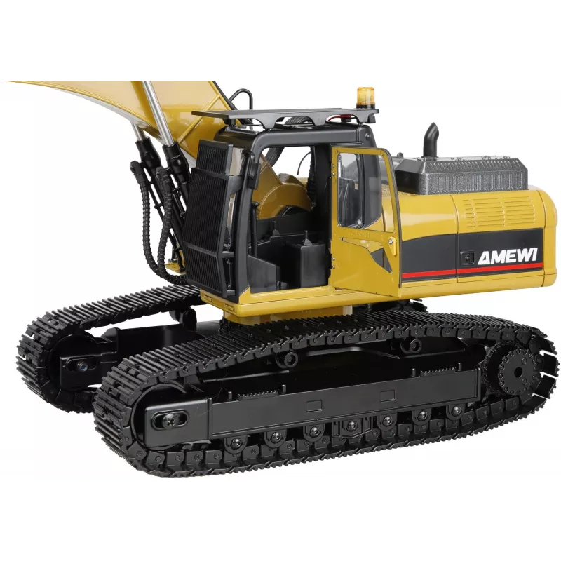 Amewi G705E Metalinis ekskavatorius 1:14 RTR geltonas 14+