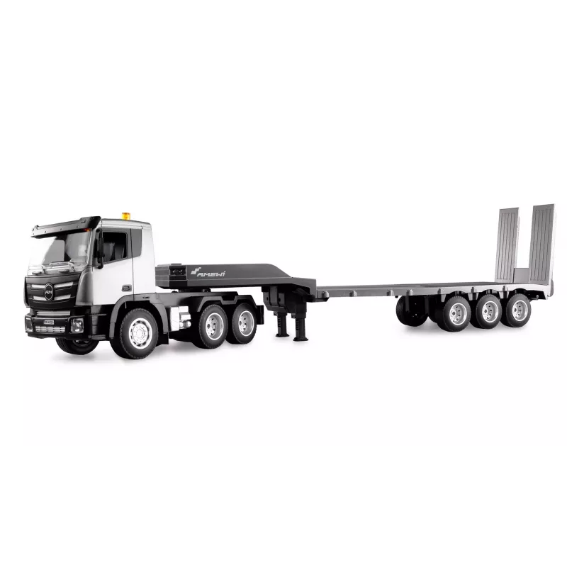 AMEWI RC statybinis traktorius su žemagrindže priekaba 1:24 RTR