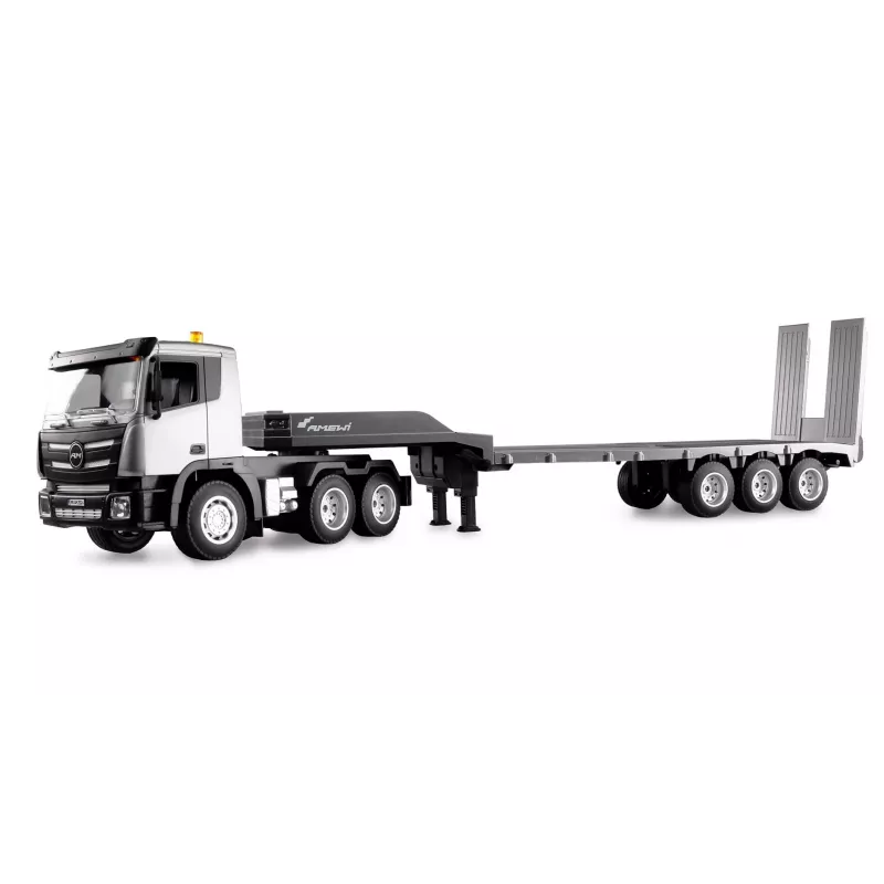 AMEWI RC statybinis traktorius su žemagrindže priekaba 1:24 RTR