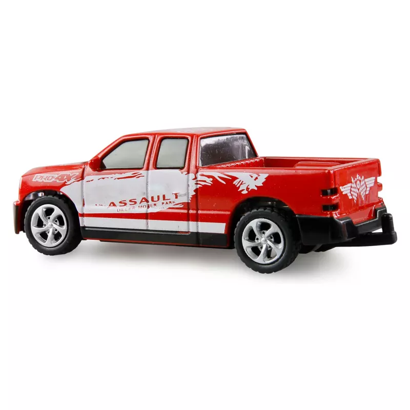AMEWI RC Pickup Die Cast su arklių priekaba 1:64 RTR raudonas (22681)