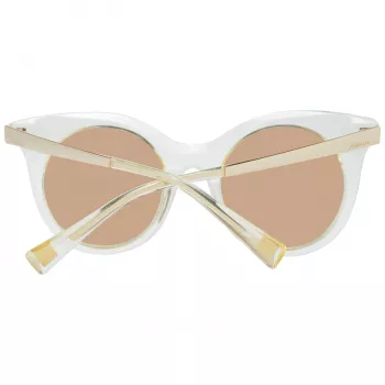ANA HICKMANN HI9063-49T02 Moteriški drugelio formos akiniai nuo saulės, ruda Habana acetato rėmelis, rudi gradientiniai lęšiai 49/21/145 mm