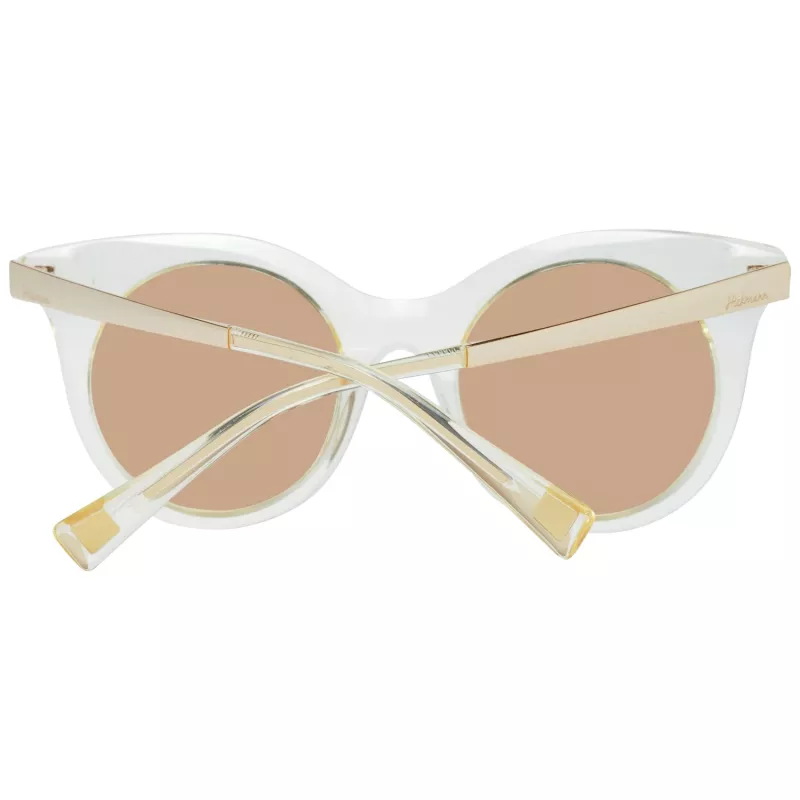 ANA HICKMANN HI9063-49T02 Moteriški drugelio formos akiniai nuo saulės, ruda Habana acetato rėmelis, rudi gradientiniai lęšiai 49/21/145 mm
