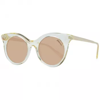 ANA HICKMANN HI9063-49T02 Moteriški drugelio formos akiniai nuo saulės, ruda Habana acetato rėmelis, rudi gradientiniai lęšiai 49/21/145 mm