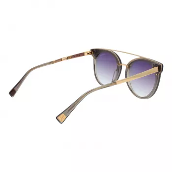 ANA HICKMANN HI9080-62T03 Moteriški drugelio formos akiniai nuo saulės, rudas vėžlio kiauto acetato rėmelis, rudi gradientiniai lęšiai 62mm