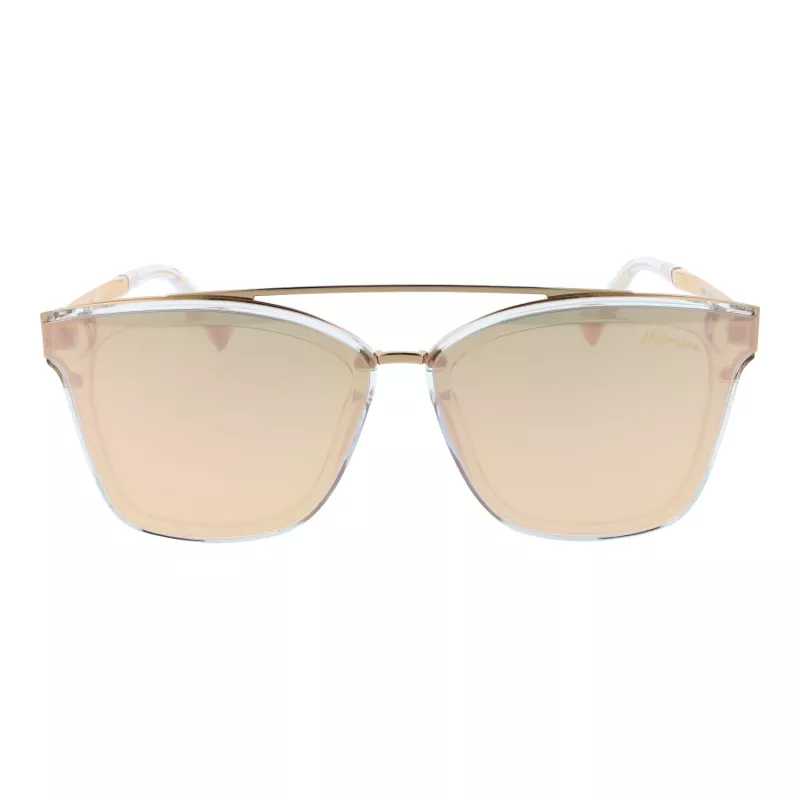 ANA HICKMANN HI9081-66T03 Moteriški drugelio formos akiniai nuo saulės, auksinis rėmas, rudi gradientiniai lęšiai, 66 mm
