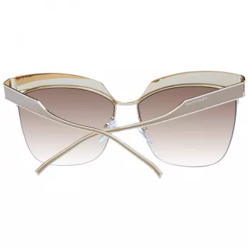 ANA HICKMANN Moteriški drugelio/katės akies formos akiniai nuo saulės AH3179-6204A Havana Tortoise Gradient Brown 62mm