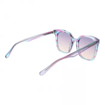 ANA HICKMANN Moteriški katės akies akiniai nuo saulės HIY9002-50E01 Havana rudos spalvos acetatinis rėmelis, rudi gradientiniai lęšiai 50/18/135 mm