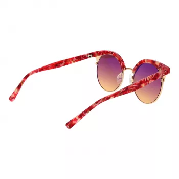 ANA HICKMANN Moteriški Akiniai nuo Saulės HI3050-52E01 Havana Rudi Gradientiniai Drugelio Kvadrato Formos Acetatas UV400