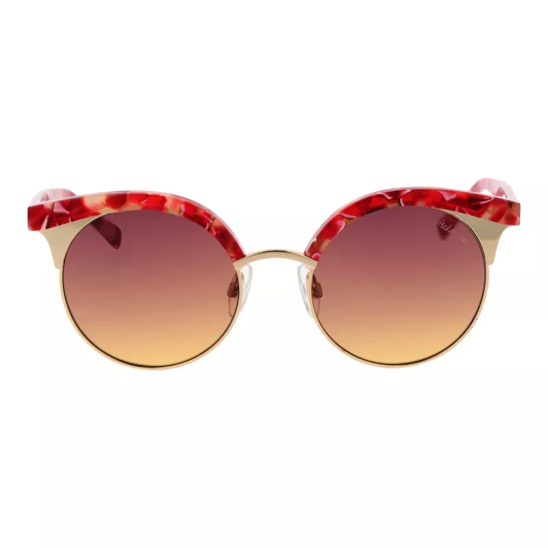 ANA HICKMANN Moteriški Akiniai nuo Saulės HI3050-52E01 Havana Rudi Gradientiniai Drugelio Kvadrato Formos Acetatas UV400