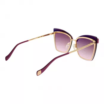 ANA HICKMANN moteriški akiniai nuo saulės AH3177-6404E – auksinis rėmelis, gradientiniai rudi lęšiai, 64 mm