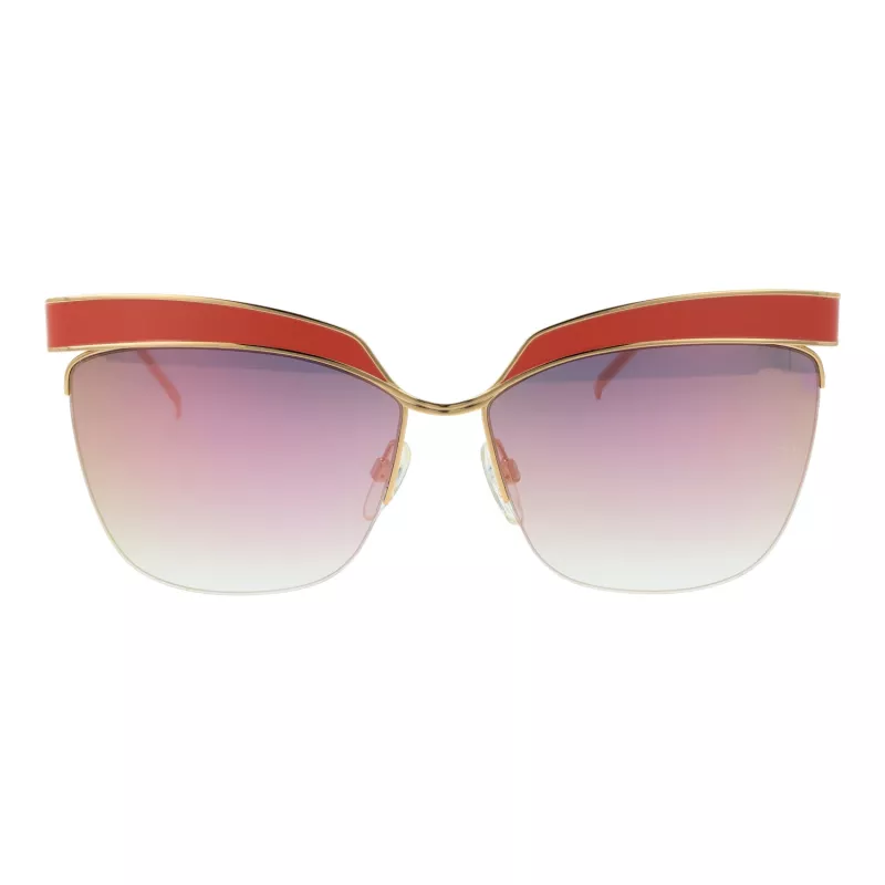 ANA HICKMANN Moteriški akiniai nuo saulės AH3179-6205A Butterfly Cat Eye Havana Acetate Brown Gradient UV400 62mm
