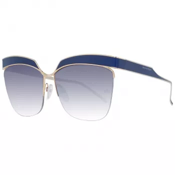 ANA HICKMANN Moteriški akiniai nuo saulės AH3179-6206A Drugelio formos acetatiniai Havana rudi gradientiniai lęšiai 62 mm