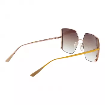 ANA HICKMANN Moteriški akiniai nuo saulės AH3189-5605B - Rėmelis iš rudo acetato, rudi gradientiniai polikarbonato lęšiai, 57 mm lęšio plotis, UV400 apsauga