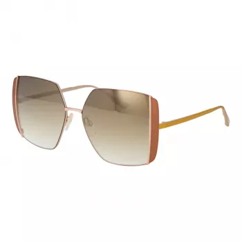 ANA HICKMANN Moteriški akiniai nuo saulės AH3189-5605B - Rėmelis iš rudo acetato, rudi gradientiniai polikarbonato lęšiai, 57 mm lęšio plotis, UV400 apsauga