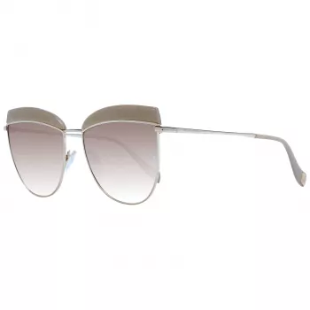 ANA HICKMANN moteriški akiniai nuo saulės AH3190-5902S Brown Havana Oversized Square Acetate Frame Brown Gradient Lens 60/15/145 mm