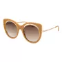 ANA HICKMANN Moteriški Akiniai Nuo Saulės AH9265-54H02 Havana Acetate Square Frame Brown Gradient Lens 54mm