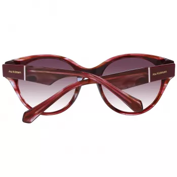 ANA HICKMANN Moteriški akiniai nuo saulės AH9345-51H03 Drugelio/Kvadrato rėmelis Acetatas Rudi gradientiniai lęšiai 53mm
