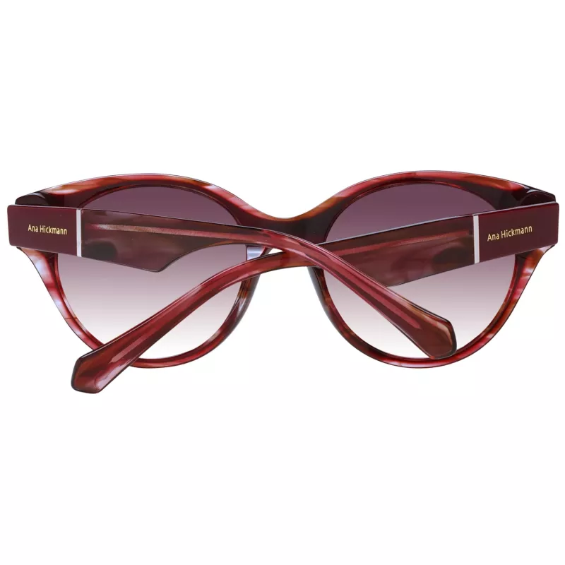 ANA HICKMANN Moteriški akiniai nuo saulės AH9345-51H03 Drugelio/Kvadrato rėmelis Acetatas Rudi gradientiniai lęšiai 53mm