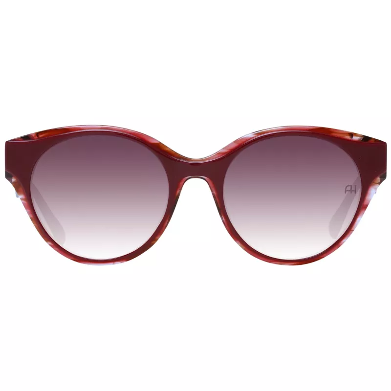 ANA HICKMANN Moteriški akiniai nuo saulės AH9345-51H03 Drugelio/Kvadrato rėmelis Acetatas Rudi gradientiniai lęšiai 53mm