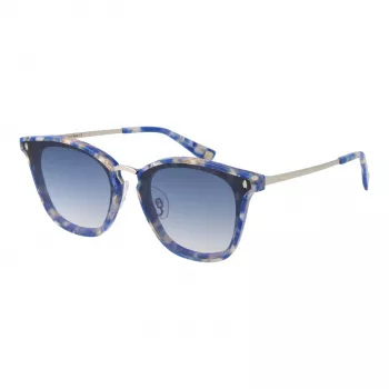 ANA HICKMANN Moteriški akiniai nuo saulės HI9065-49G22 Drugelio/katės akies formos acetatiniai Havana rudi gradientiniai 49 mm