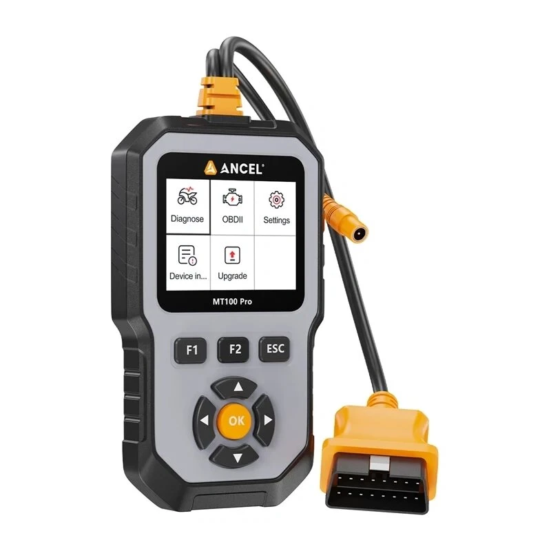 ANCEL MT100 PRO Motociklo diagnostikos skaitytuvas su 3,5 colio TFT ekranu ir nemokamais viso gyvenimo atnaujinimais | Kur.lt