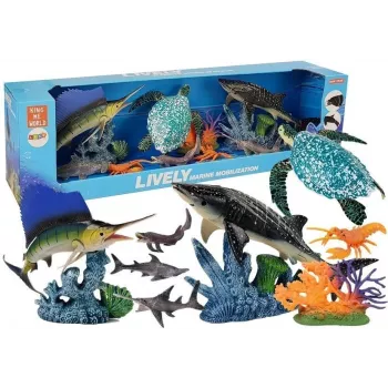 ANIMAL ISLAND Marine Animal Set Movable Parts 7104