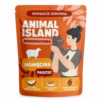 ANIMAL ISLAND Mono Lamb šlapias kačių ėdalas 100 g