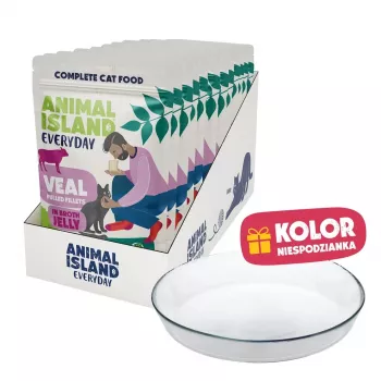 ANIMAL ISLAND NEW JELLY EVERYDAY 12x85g + Feeding Bowl