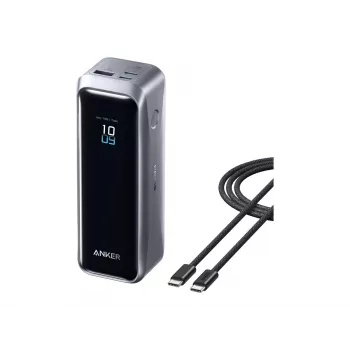Anker Prime Power Bank 220W, 20 000 mAh, 2x USB-C ir 1x USB-A, juoda