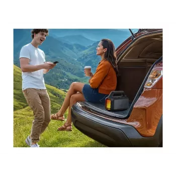 Anker Soundcore Boom 2 80W nešiojamas Bluetooth garsiakalbis, IPX7 atsparus vandeniui, juodas