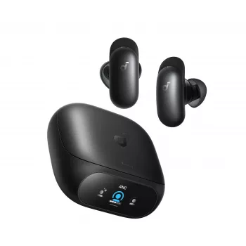 Anker Soundcore Liberty 5 Pro belaidės ausinės su adaptyviu triukšmo slopinimu, Hi-Res Audio, belaidžiu įkrovimu – Midnight Black