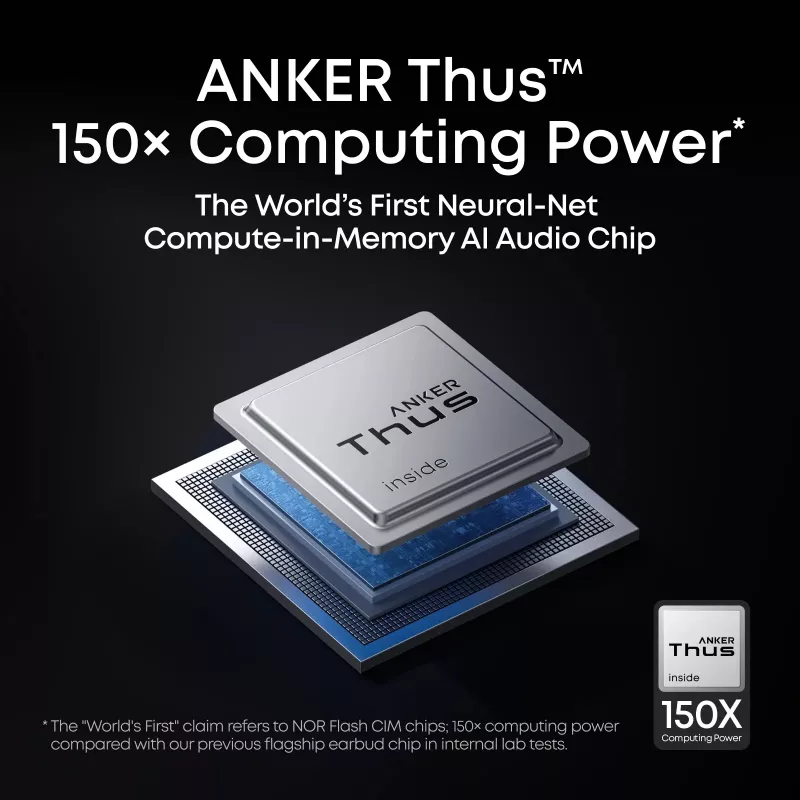 Anker Soundcore Liberty 5 Pro belaidės ausinės su adaptyviu ANC ir LDAC, Perlų baltumo
