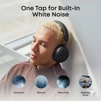 Anker Soundcore Space 2 belaidės ausinės per ausis su aktyviu triukšmo slopinimu, Jet Black
