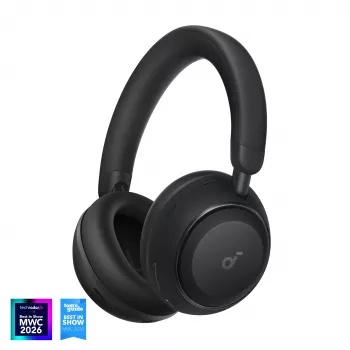 Anker Soundcore Space 2 belaidės ausinės per ausis su aktyviu triukšmo slopinimu, Jet Black
