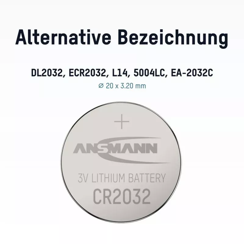 ANSMANN CR2032 ličio moneta tipo baterija 3V 230mAh (1 vnt.)