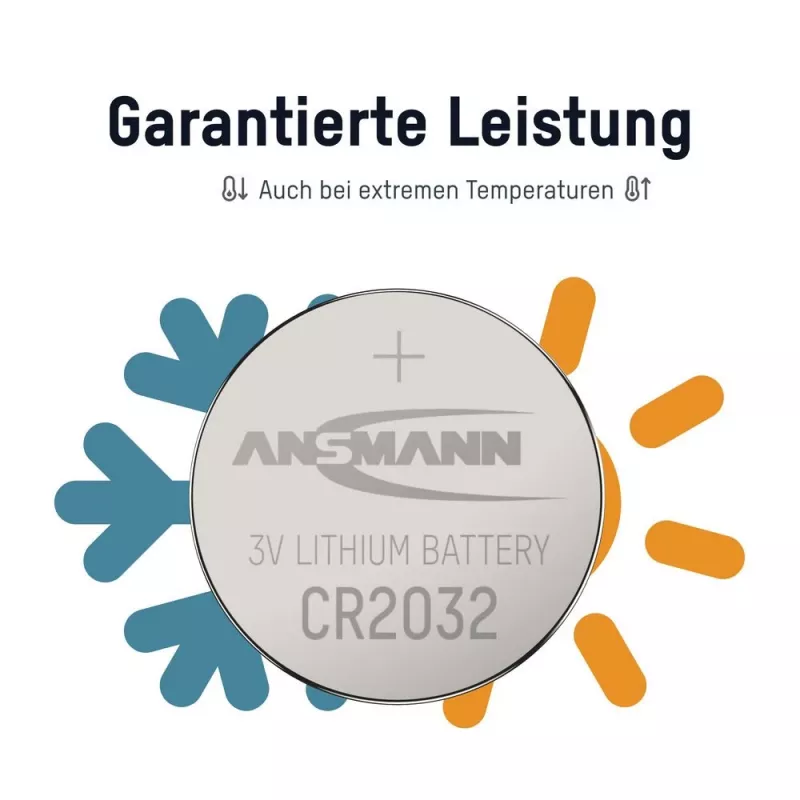 ANSMANN CR2032 ličio moneta tipo baterija 3V 230mAh (1 vnt.)