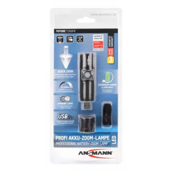 ANSMANN žibintuvėlis Future T350FR, 350 liumenų, CREE LED, reguliuojamas fokusavimas, IPX4