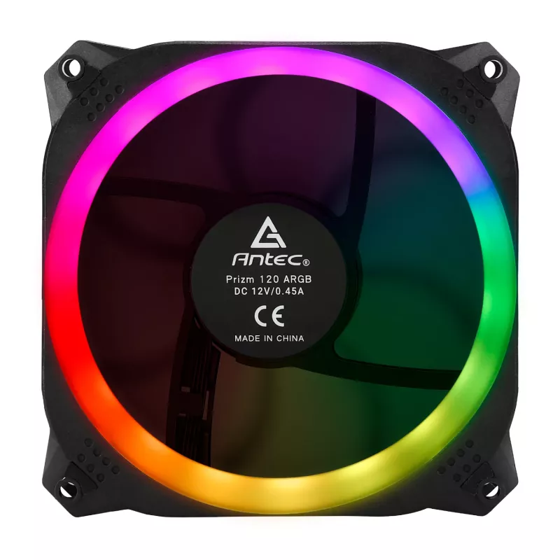 Antec Prizm 120 ARGB 120 mm korpuso ventiliatorius 5 vnt. komplektas su valdikliu - juoda