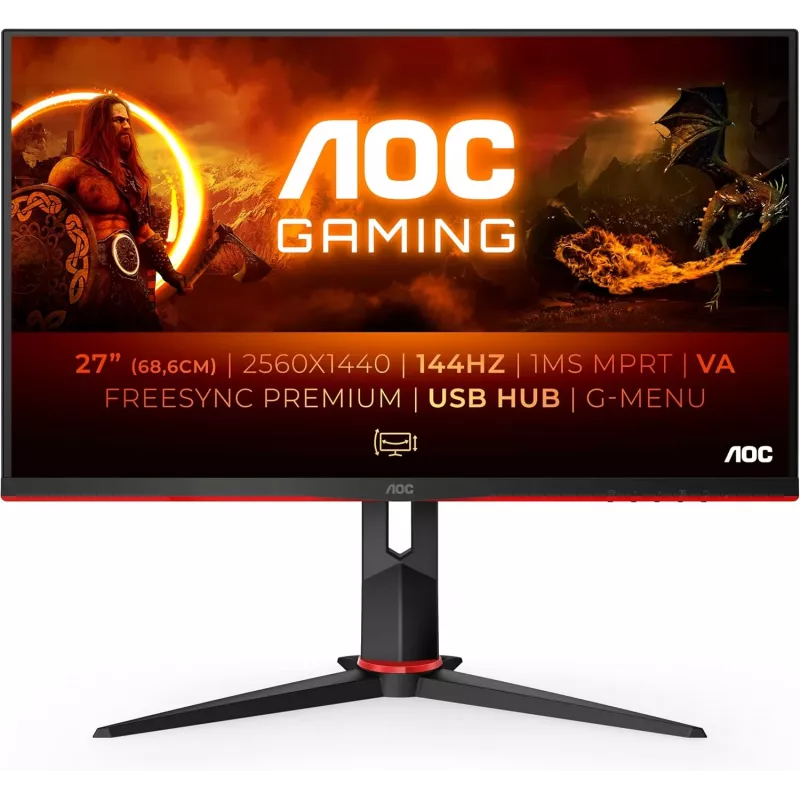 AOC Q27G2R 27 inch QHD Gaming Monitor (atnaujinta prekė)
